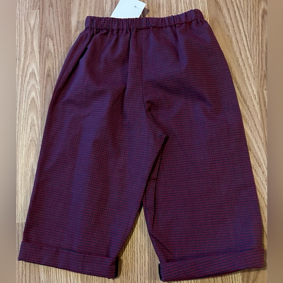 Little Ones Red & Blue Checkered Pants - 100% Cotton - Size 2T - New w/ Tags - Picture 5 of 7
